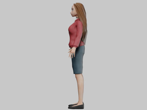 Sweet pretty girl V32267 Modelo 3D