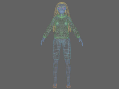 Sweet pretty girl V32267 Modelo 3D