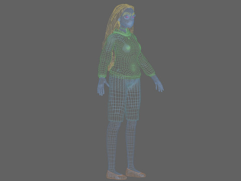 Sweet pretty girl V32267 Modelo 3D