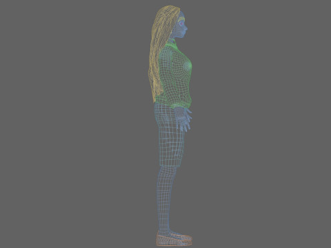 Sweet pretty girl V32267 Modelo 3D