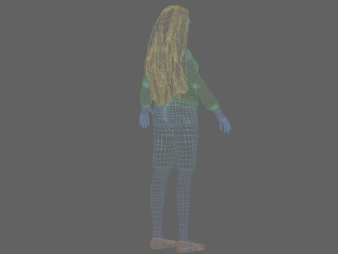 Sweet pretty girl V32267 Modelo 3D