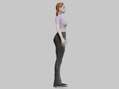 Young pretty girl V26334 3Dモデル
