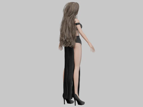 Cartoon sweet girl V36623 3D Model