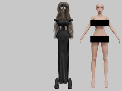 Cartoon sweet girl V36623 3D Model