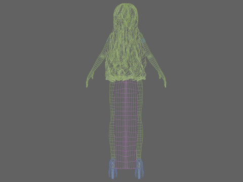 Cartoon sweet girl V36623 Modelo 3D