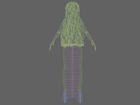Cartoon sweet girl V36623 3D Model