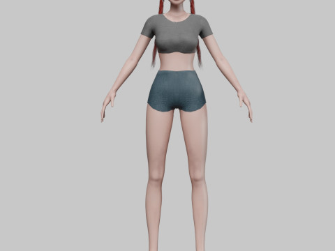 Classic pretty girl V26493 Model 3D