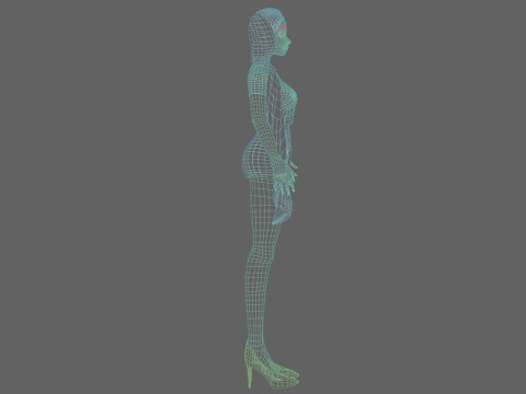 Cute pretty girl V24928 3D Model