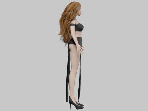 Cute sweet girl V36303 Modelo 3D