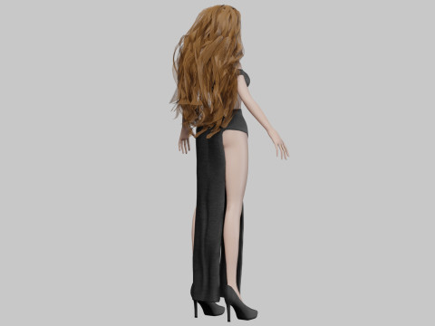 Cute sweet girl V36303 Modelo 3D