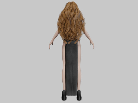 Cute sweet girl V36303 Modelo 3D