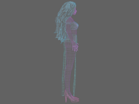 Cute sweet girl V36303 Modelo 3D