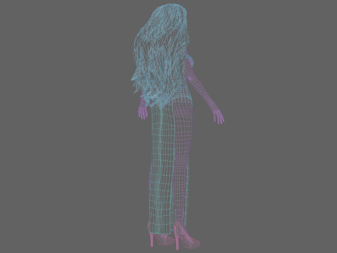 Cute sweet girl V36303 Modelo 3D
