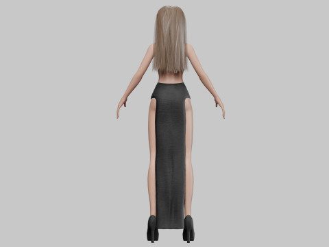 Lovely pretty girl V27816 Model 3D