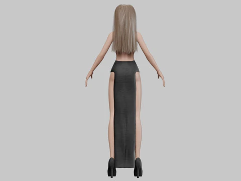 Lovely pretty girl V27816 3D Model