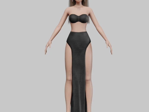 Lovely pretty girl V27816 3D Model