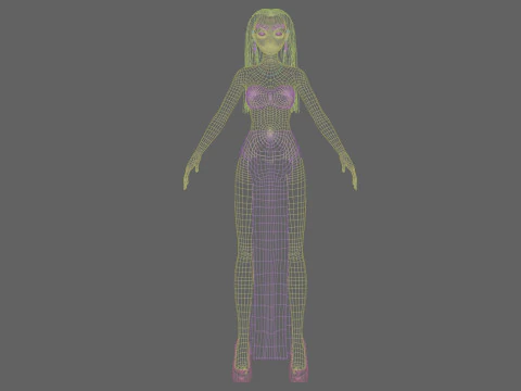 Lovely pretty girl V27816 3D Model