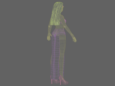 Lovely pretty girl V27816 Model 3D