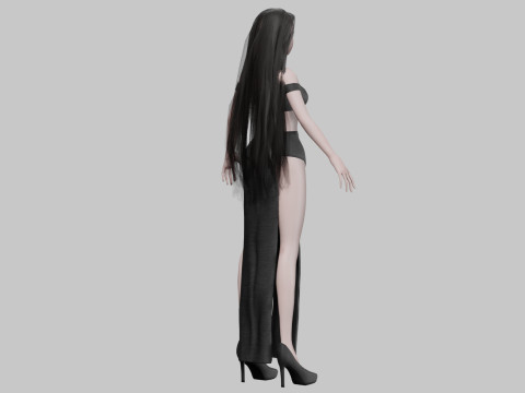 Pretty lovely girl V32752 3D Модель