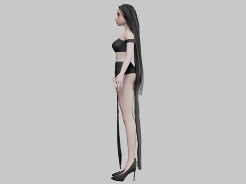 Pretty lovely girl V32752 3D Модель