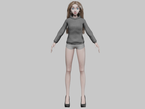 Pretty sweet girl V34961 Modèle 3D
