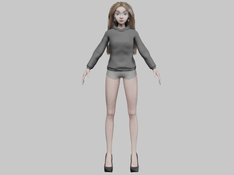 Pretty sweet girl V34961 3D Model