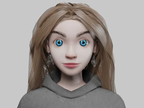 Pretty sweet girl V34961 3D Model