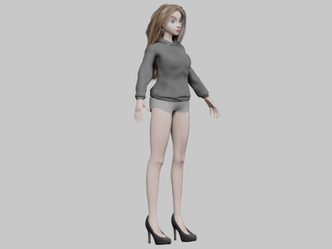 Pretty sweet girl V34961 Modèle 3D