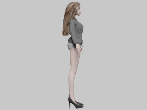 Pretty sweet girl V34961 3D Model