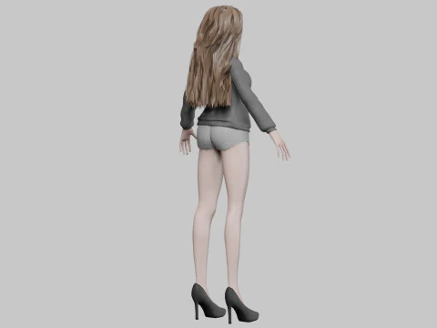 Pretty sweet girl V34961 3D Model