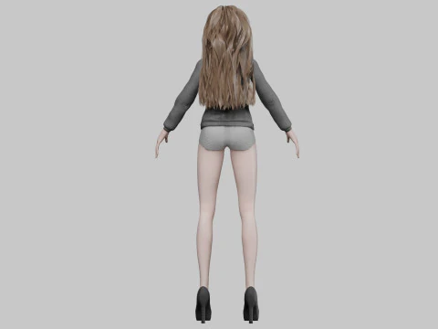 Pretty sweet girl V34961 3D Model