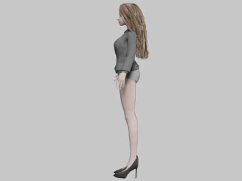 Pretty sweet girl V34961 3D Model