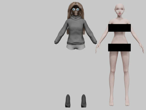 Pretty sweet girl V34961 3D Model