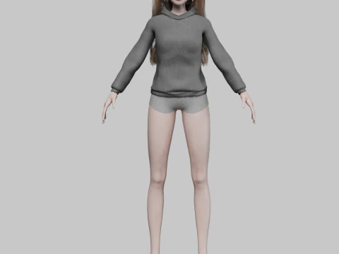 Pretty sweet girl V34961 3D Model