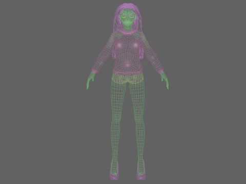 Pretty sweet girl V34961 3D Model