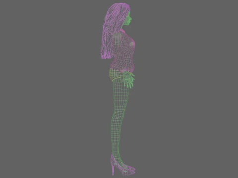 Pretty sweet girl V34961 3D Model