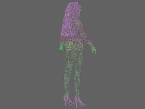 Pretty sweet girl V34961 3D Model