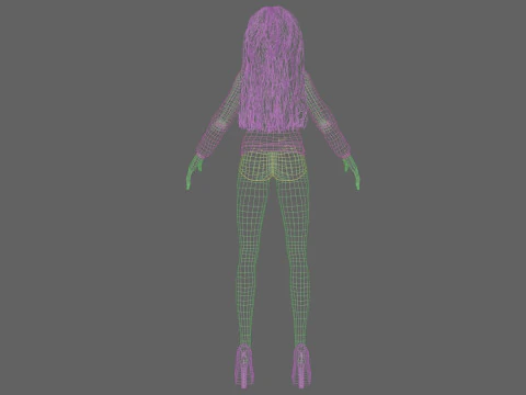 Pretty sweet girl V34961 3D Model