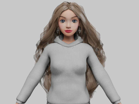 Muito jovem V40409 Modelo 3D