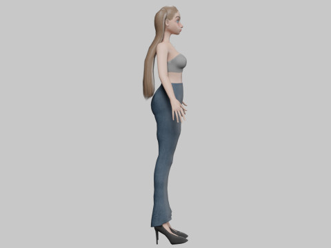 Sweet pretty girl V20856 3D Model