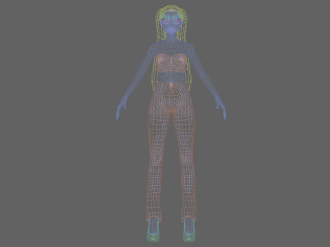 Sweet pretty girl V20856 3D Model