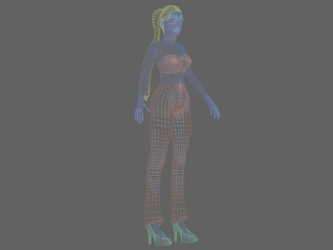Sweet pretty girl V20856 3D Model