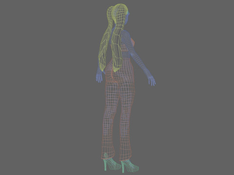 Sweet pretty girl V20856 3D Model