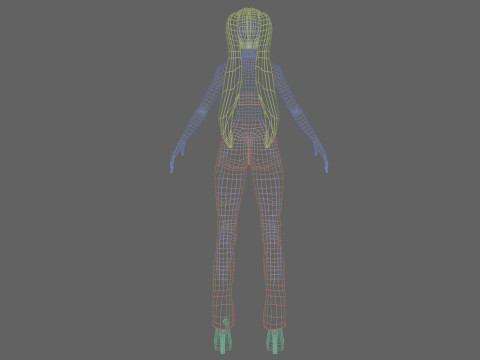Sweet pretty girl V20856 3D Model