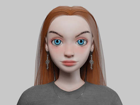 Teen young girl V30438 Modelo 3D