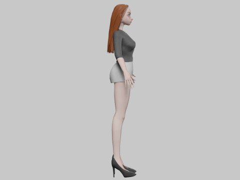 Teen young girl V30438 Modelo 3D