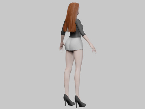 Teen young girl V30438 Modelo 3D