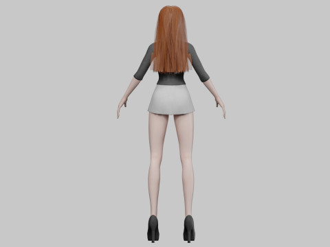 Teen young girl V30438 Modelo 3D