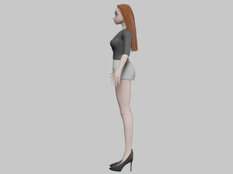 Teen young girl V30438 Modelo 3D