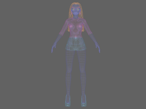 Teen young girl V30438 Modelo 3D